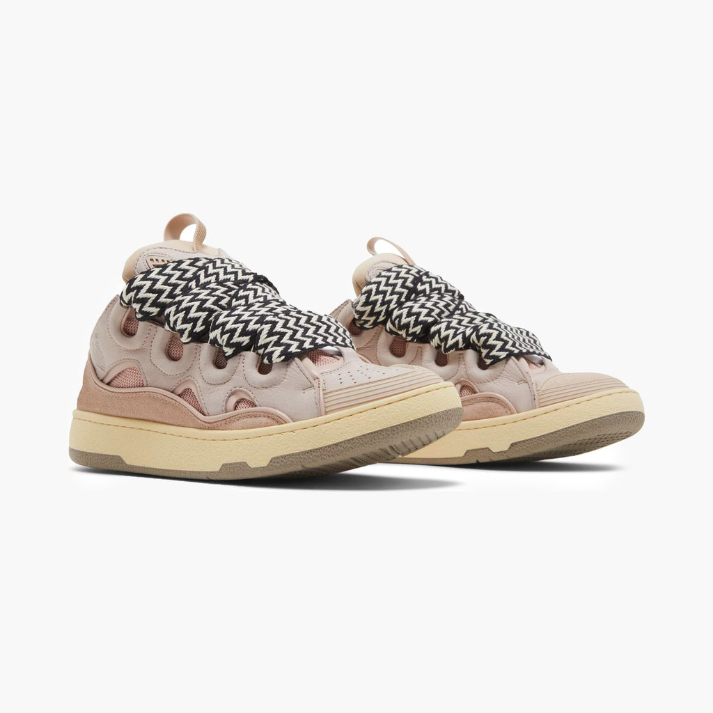 Lanvin Leather Curb Sneaker Pink