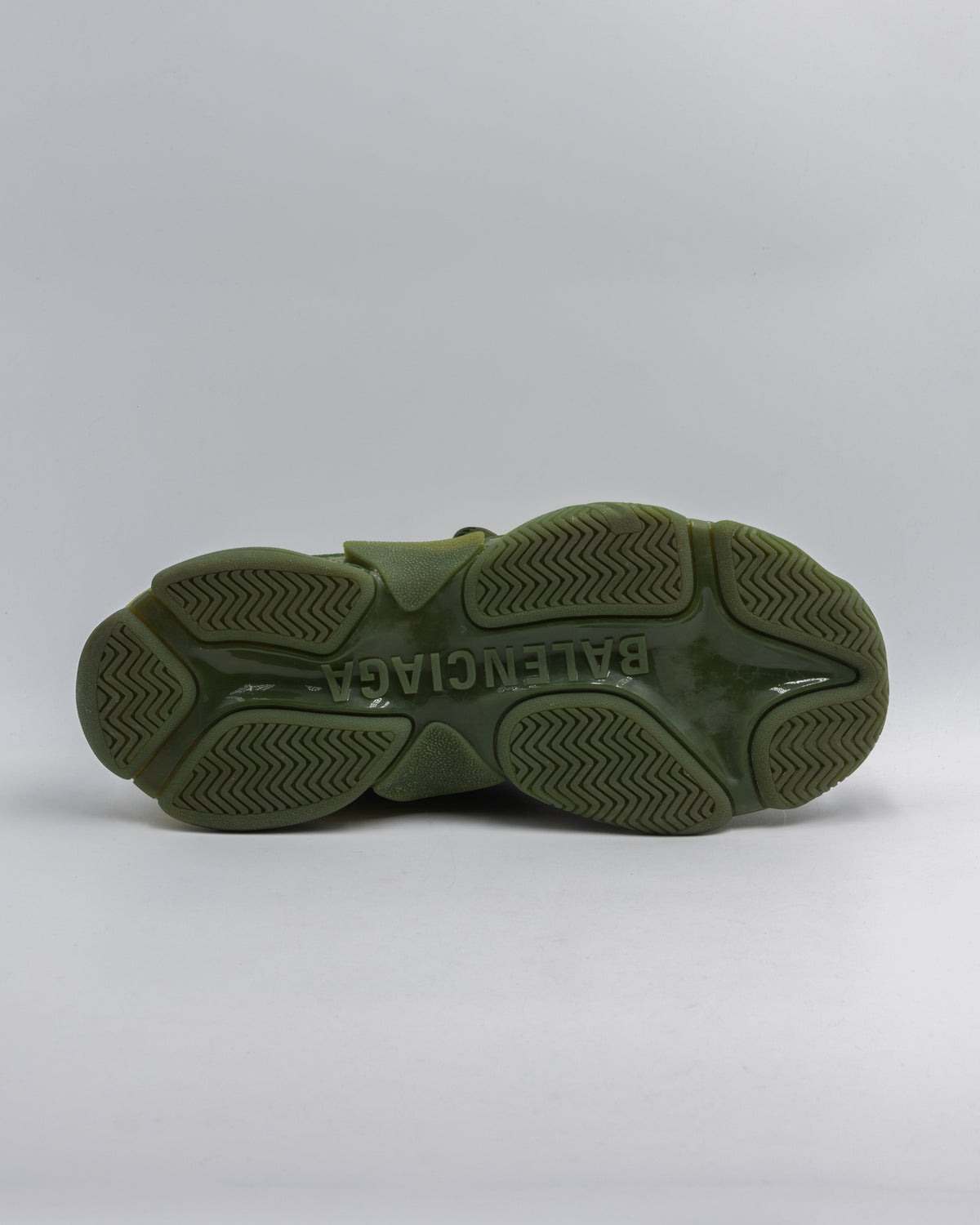 Balenciaga Triple S Clear Sole Dark Green