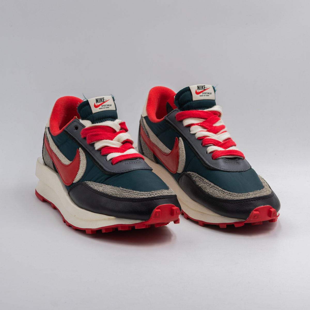 Nike LD Waffle sacai Undercover Midnight Spruce University Red