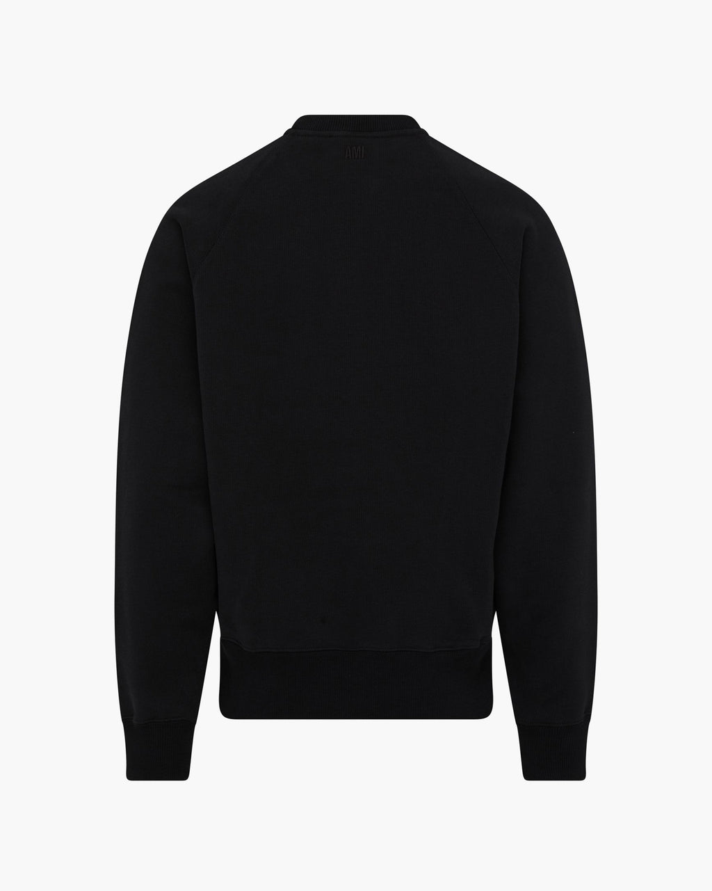 Ami Paris Pull Noir Col Rond Ami de Coeur Noir