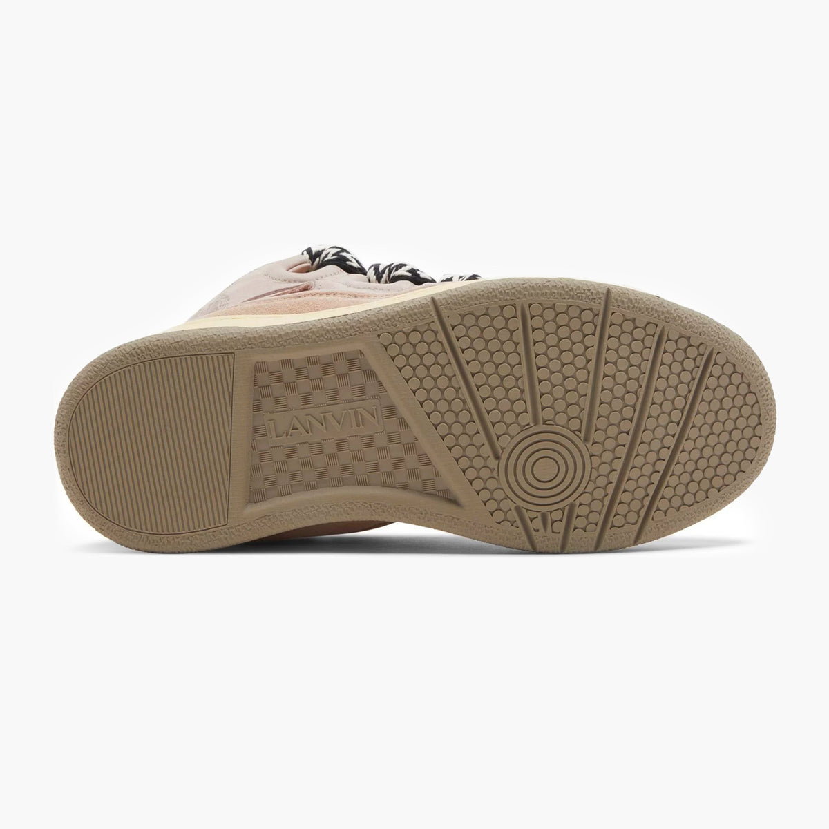 Lanvin Leather Curb Sneaker Pink