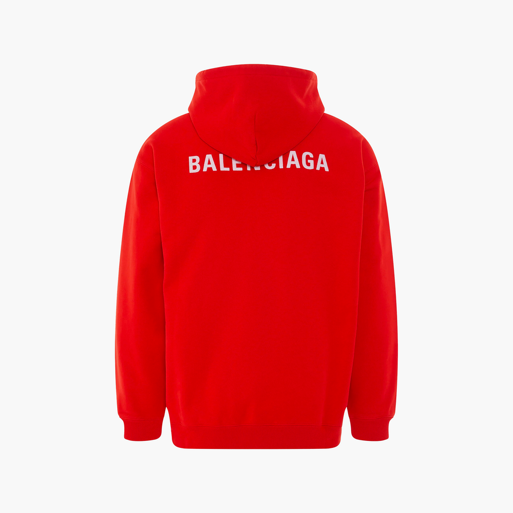 Balenciaga Hoodie Logo Rouge
