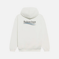 Balenciaga Hoodie Political Campaign Blanc