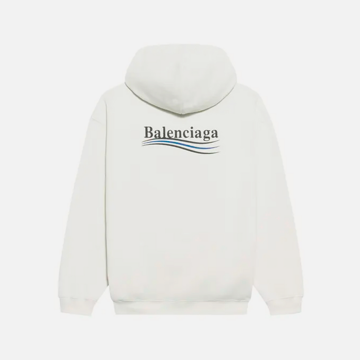 Balenciaga Hoodie Political Campaign Blanc