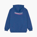 Balenciaga Hoodie Political Campaign Bleu