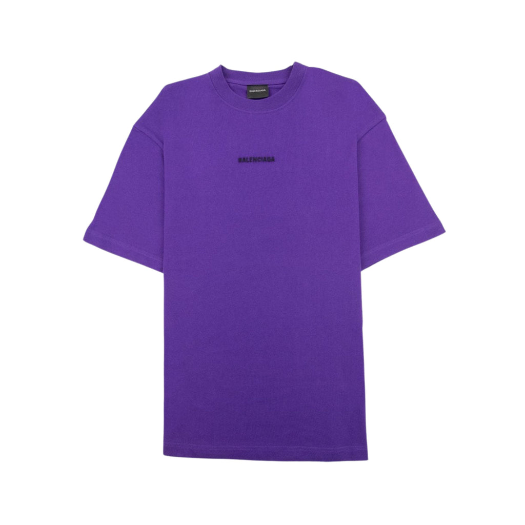 Balenciaga T-Shirt Back Logo Violet