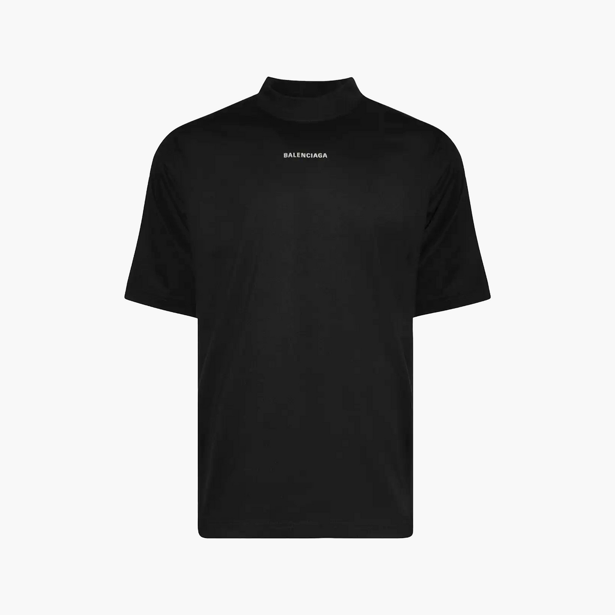 Balenciaga T-Shirt Logo Metallic Noir