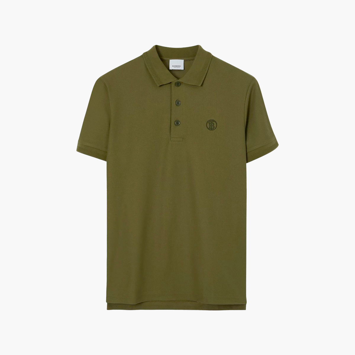 Burberry Polo - TB Logo - Kaki