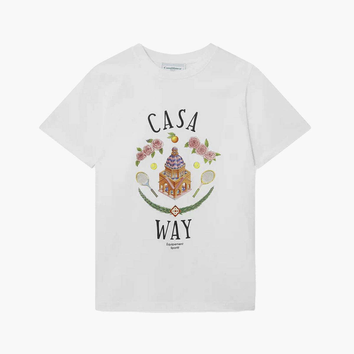 Casablanca T-Shirt Casa Way Blanc