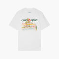 Casablanca T-Shirt Poolside Blanc