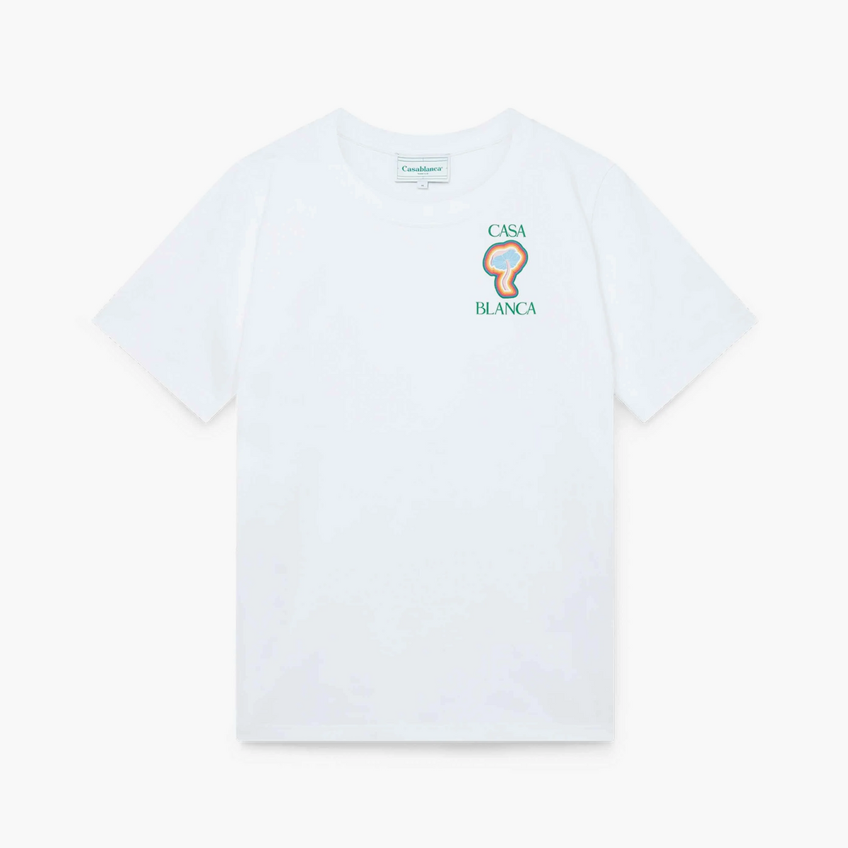 Casablanca T-shirt Rainbow Mushroom Blanc