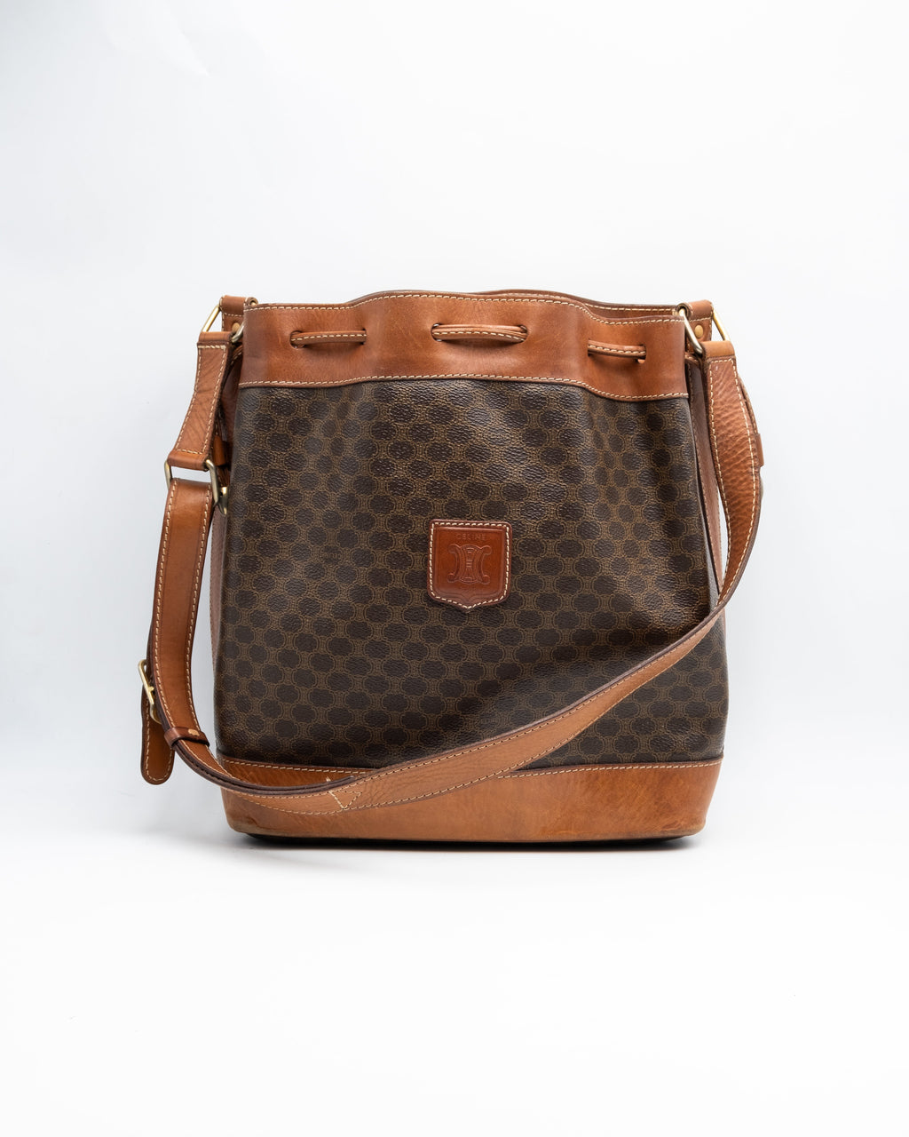 Celine Sac à main Sceau Macadam Marron
