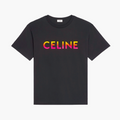 Celine T-Shirt - Fade Logo - Noir