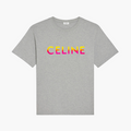 Celine T-Shirt - Logo Fade - Gris