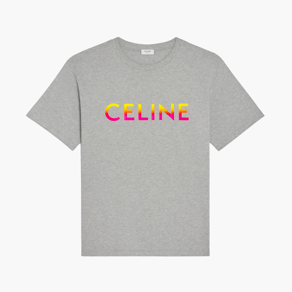 Celine T-Shirt - Logo Fade - Gris