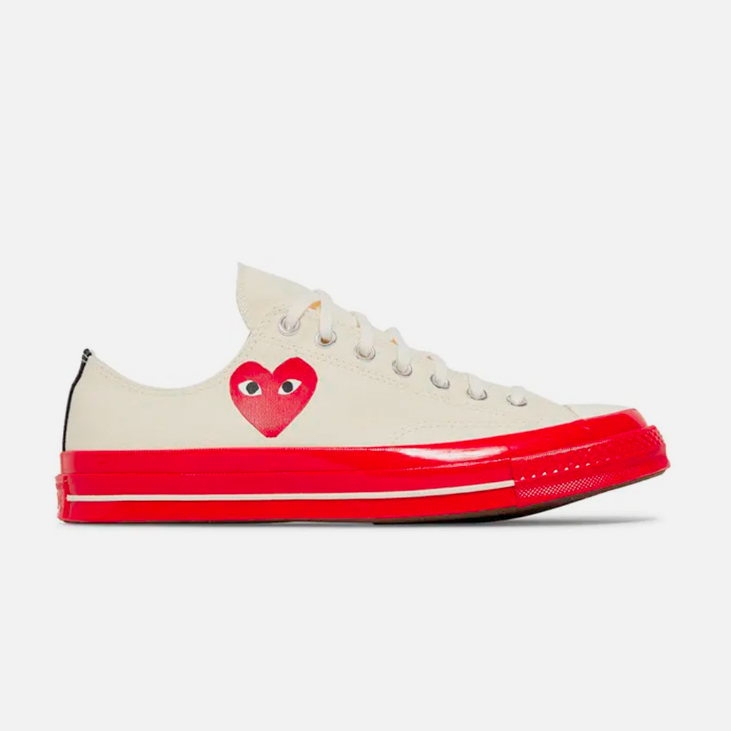 Converse Low Chuck Taylor X Comme des Garçons - Beige & Rouge