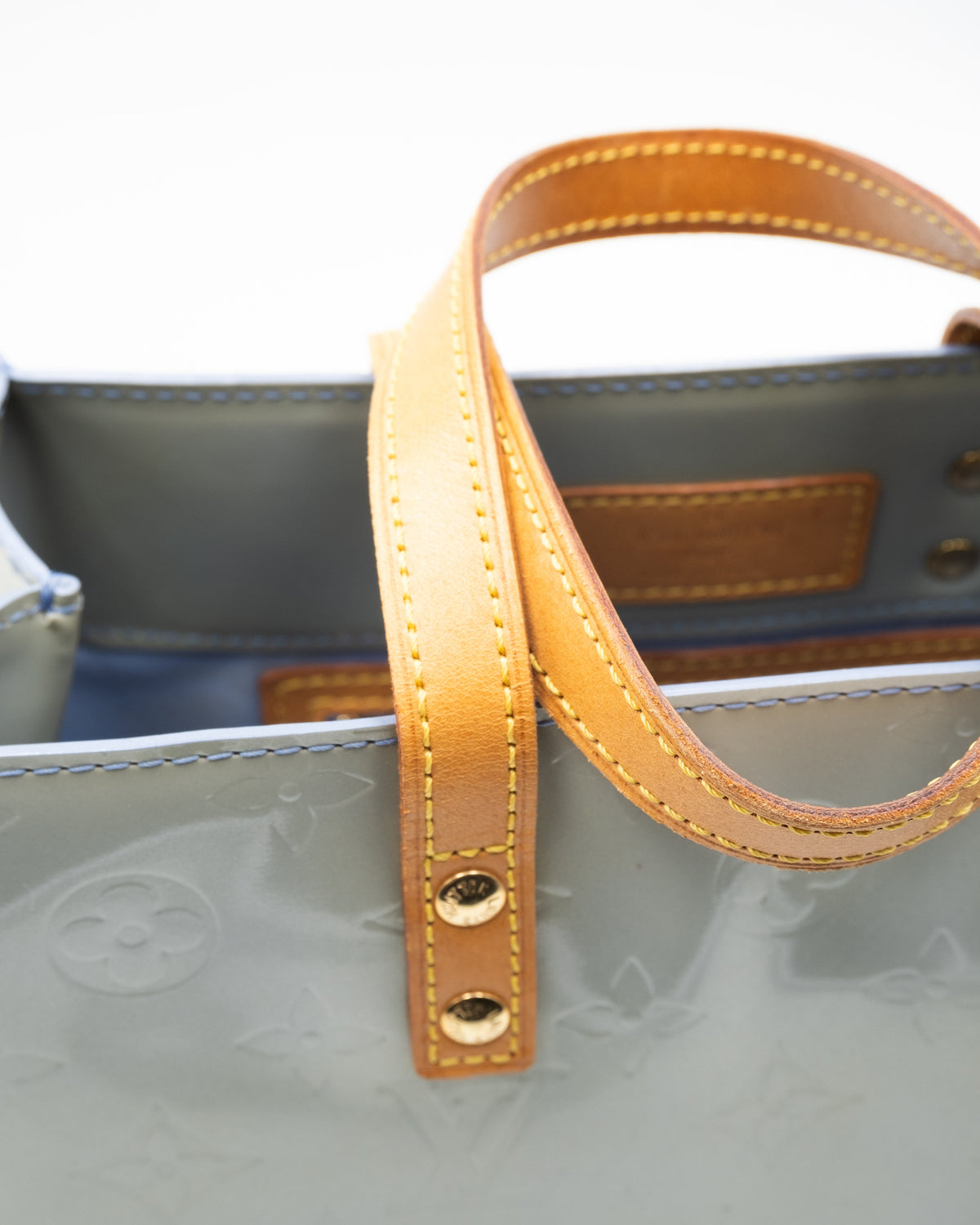 Louis Vuitton Sac à main Vernis Reade PM Vert d'eau