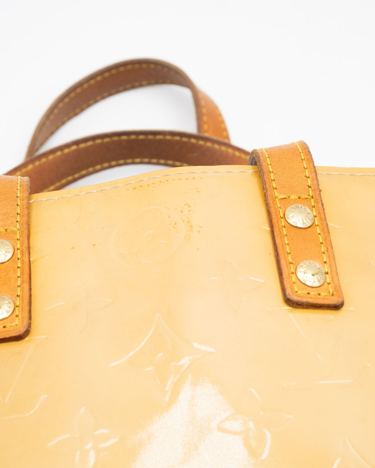 Louis Vuitton Sac à main Vernis Reade Creme PM