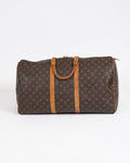 Louis Vuitton Sac de voyage Keepall 55 Monogram Marron