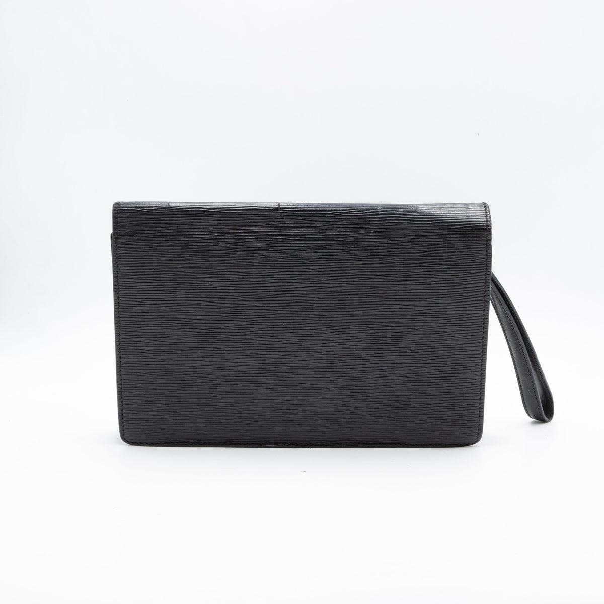 Louis Vuitton Sac Pochette avec Dragonne Cuir Epi Noir