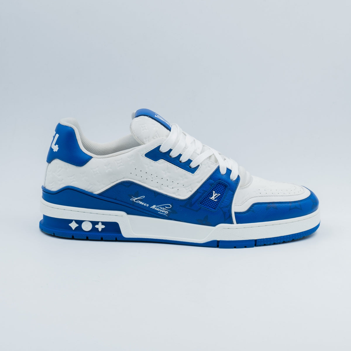 Louis Vuitton Trainer Monogram Blue White