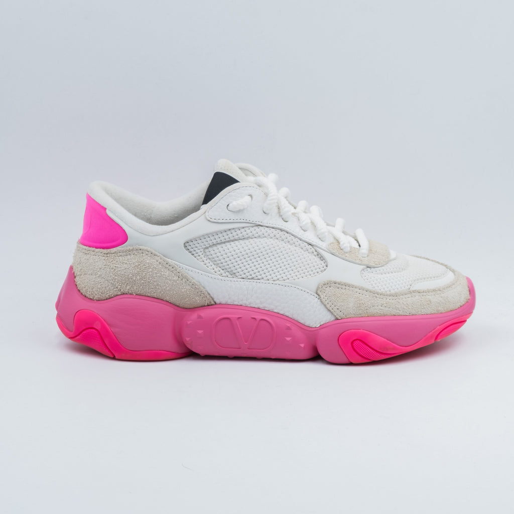 Valentino Valentino Bubbleback Sneaker 'White Fuchsia'