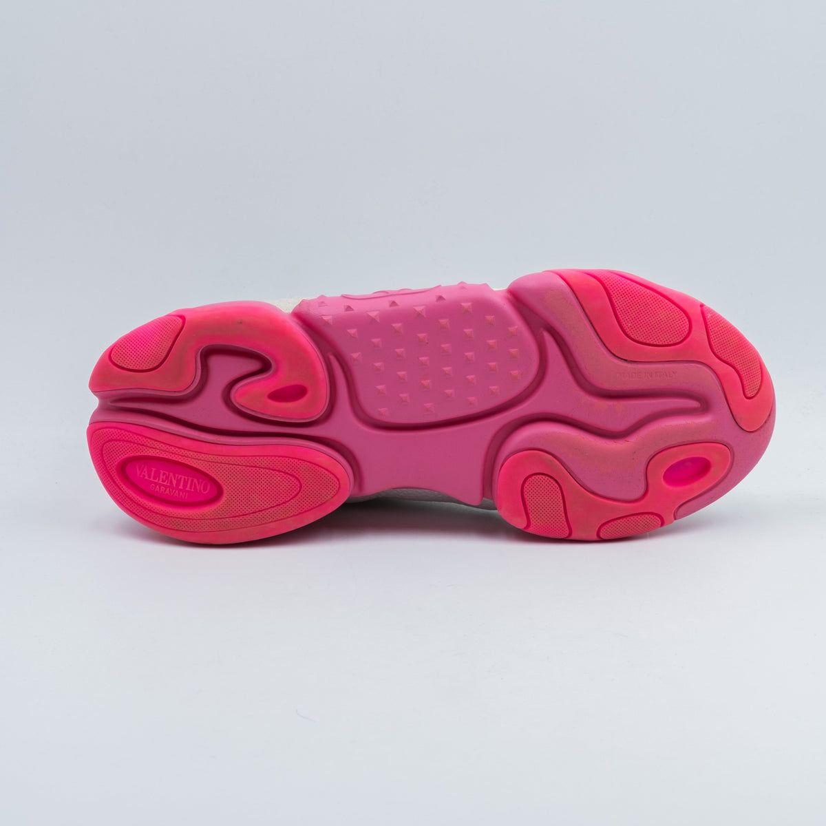 Valentino Valentino Bubbleback Sneaker 'White Fuchsia'