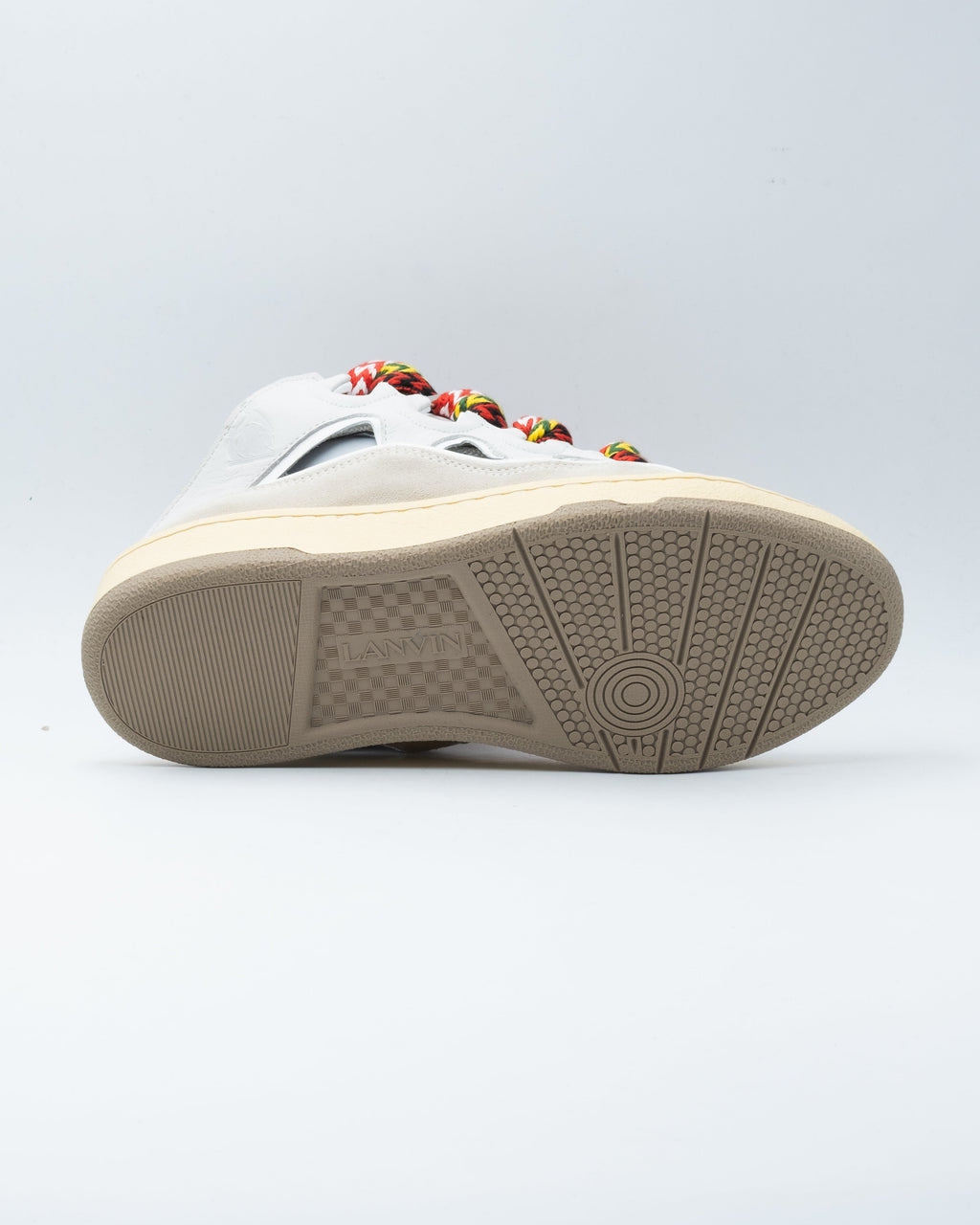Leather Curb Mule White Ivory