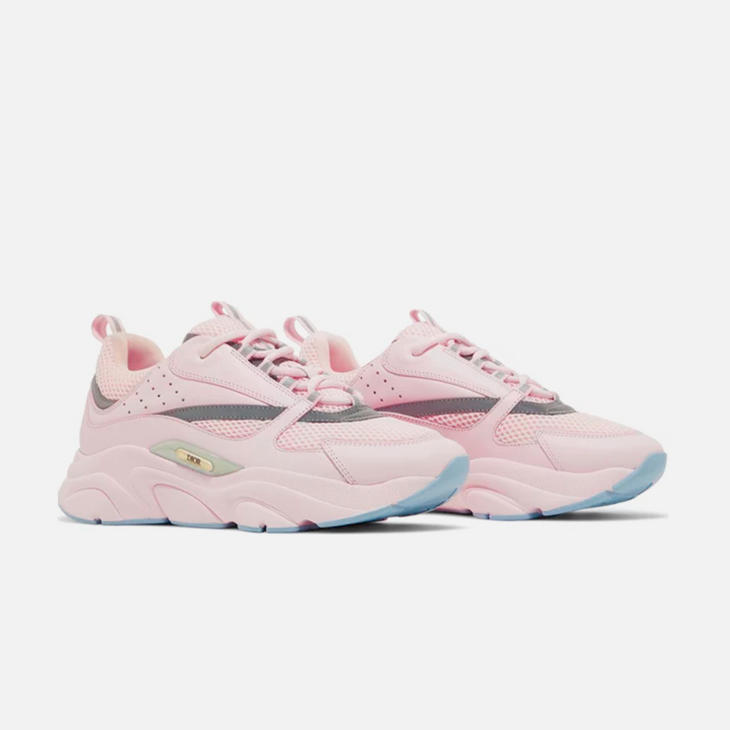 Dior B22 Pink Technical Mesh Pink Silver