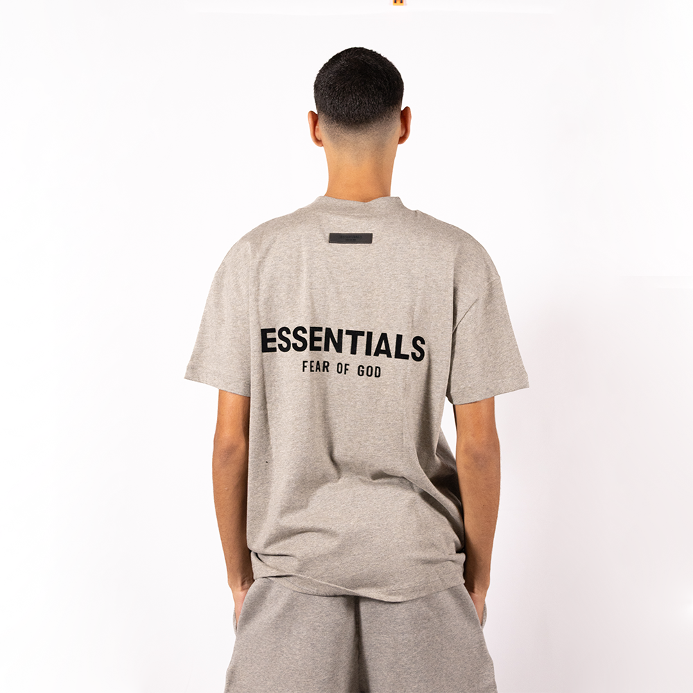 Essentials T-Shirt Dark Oatmeal Gris Foncé Fear Of God