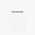 Balenciaga T-Shirt Back Logo Blanc