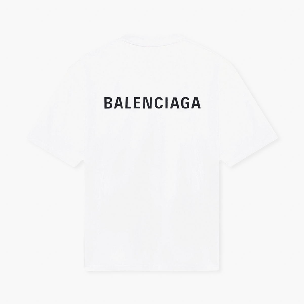 Balenciaga T-Shirt Back Logo Blanc