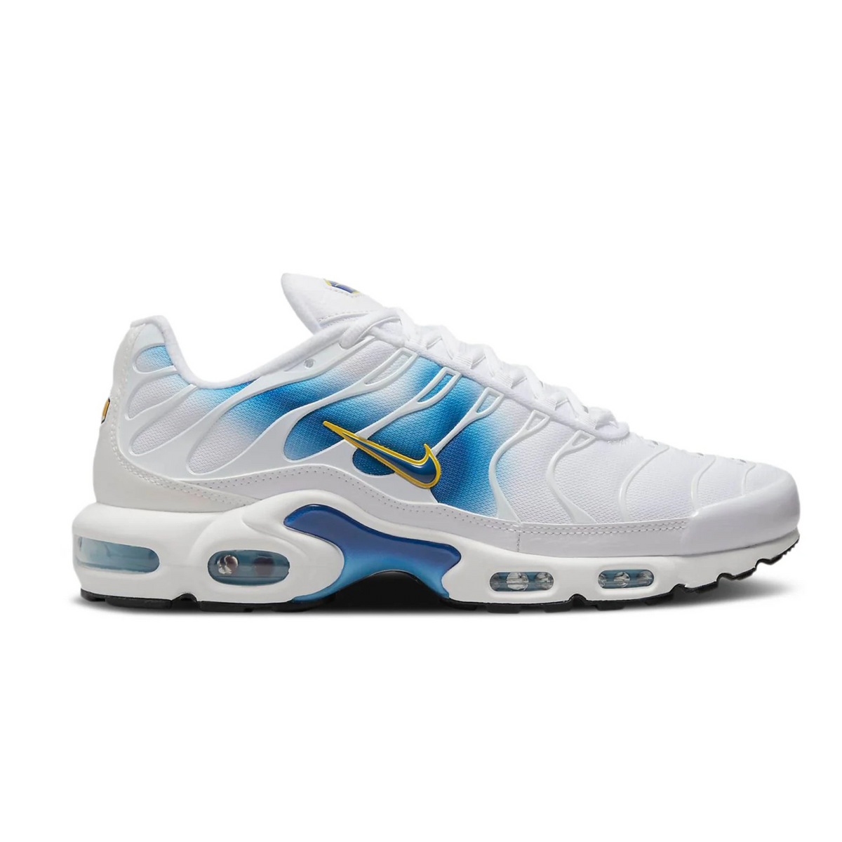 Nike Air Max Plus Spray Paint Swoosh White Blue