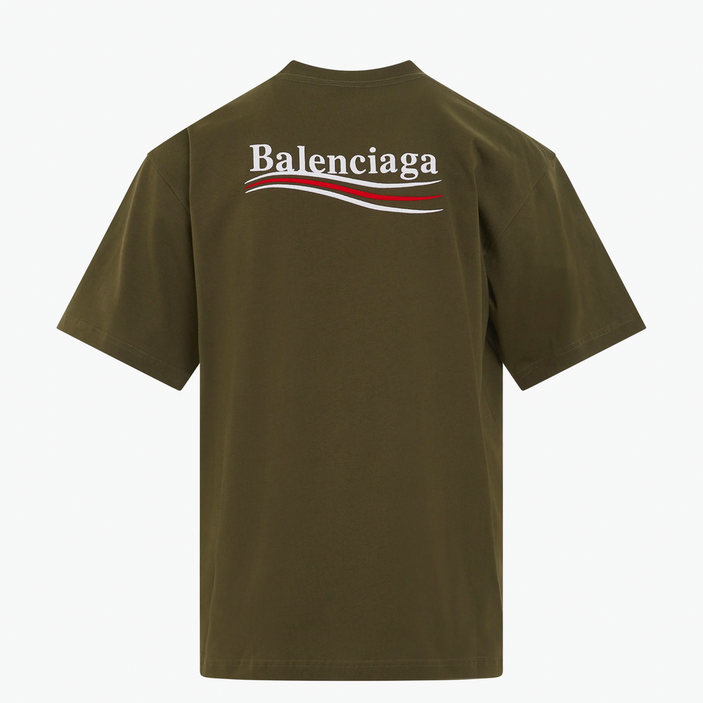 Balenciaga T-Shirt Political Campaign Vert