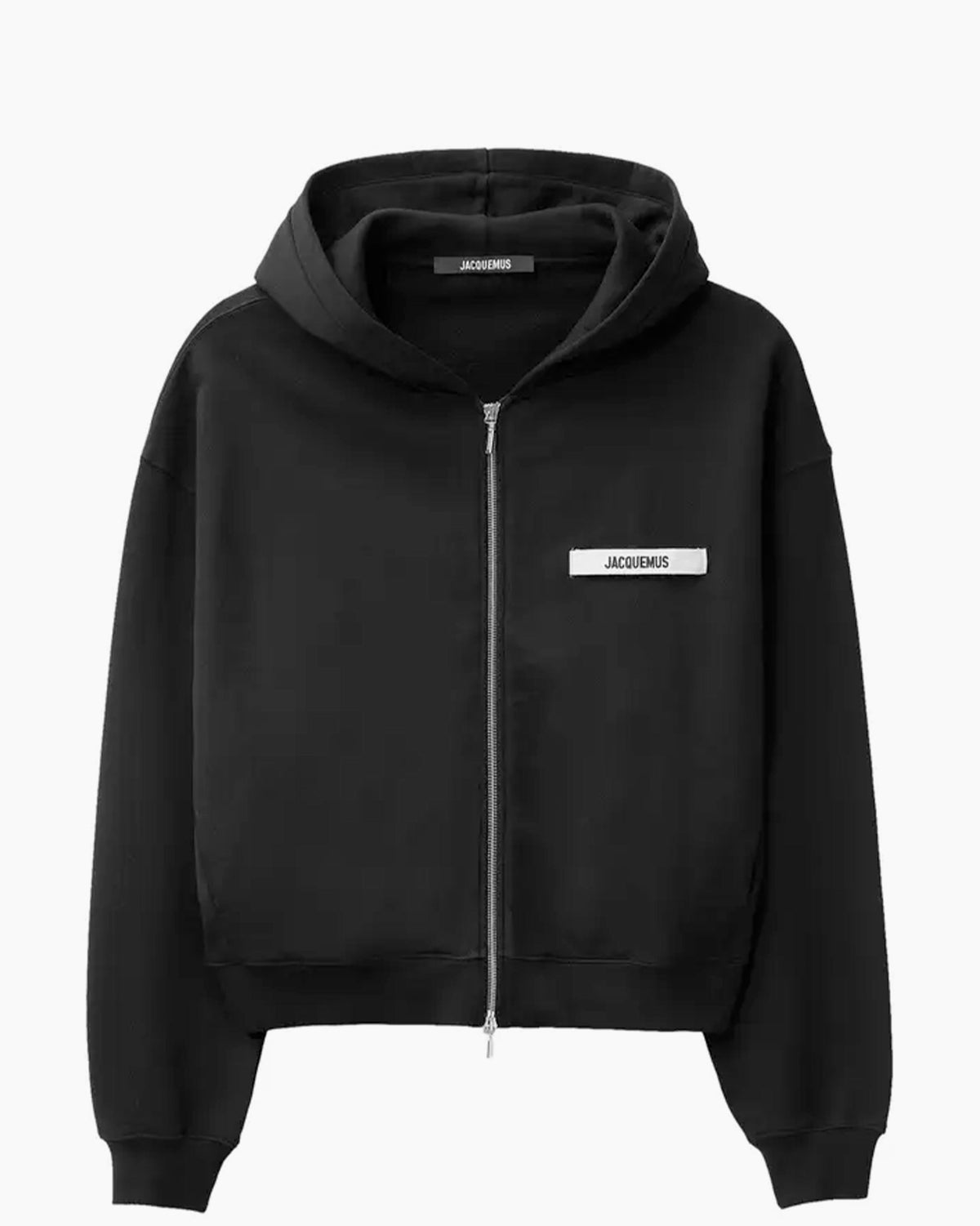 Hoodie - Gros Grain Zippé - Black