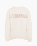 Jacquemus Pull Col Rond Beige