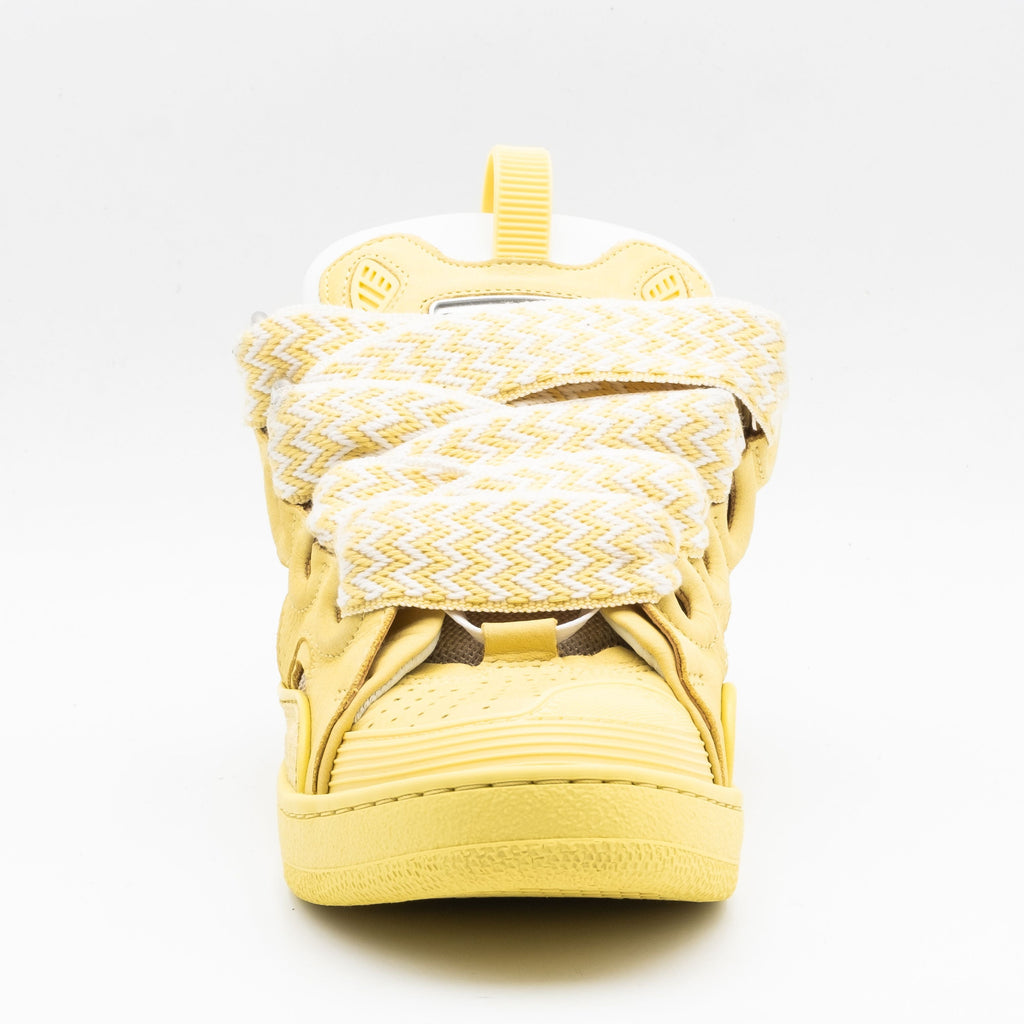 Lanvin Leather Curb Sneaker - Yellow