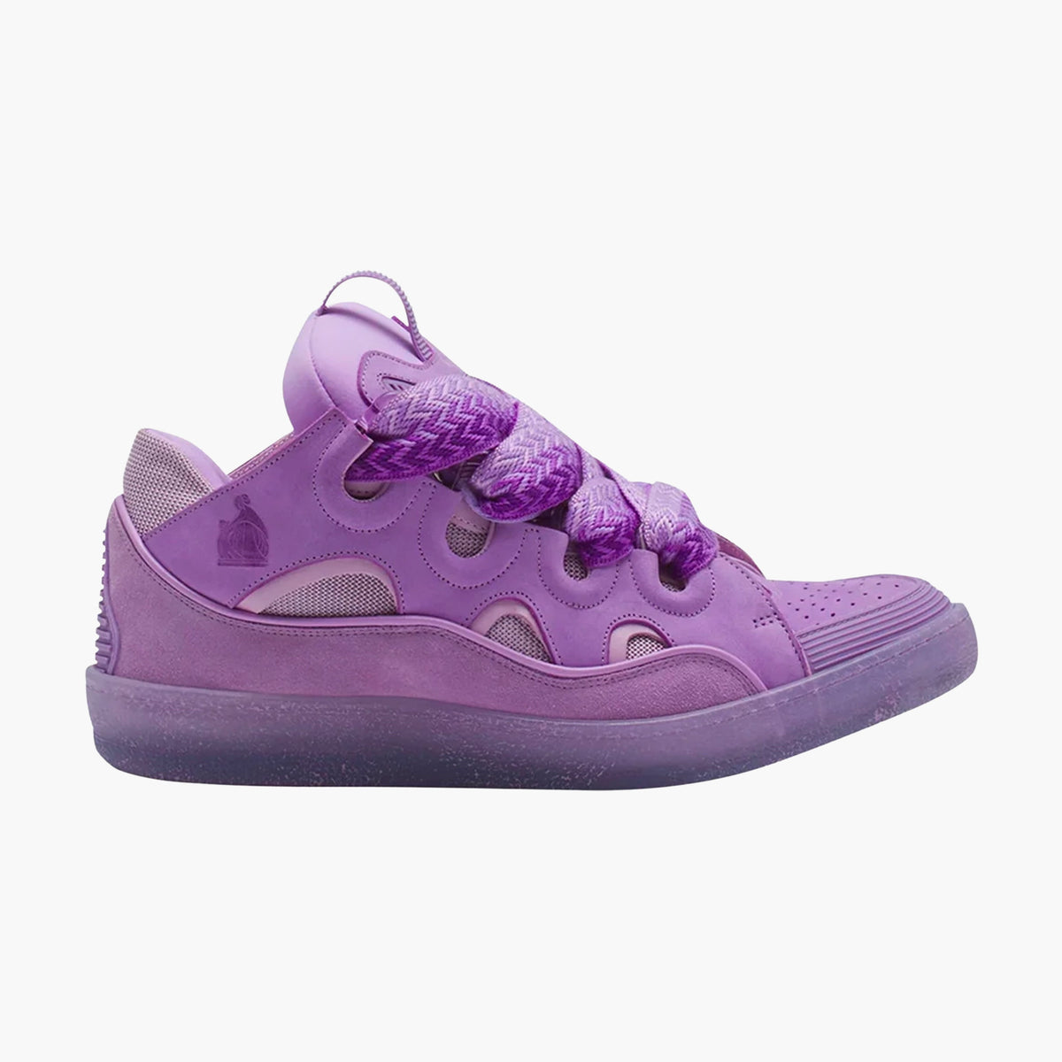 Lanvin Leather Curb Sneaker Lila