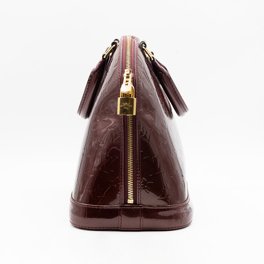 Louis Vuitton Sac à main - Alma MM  - Vernis Aubergine