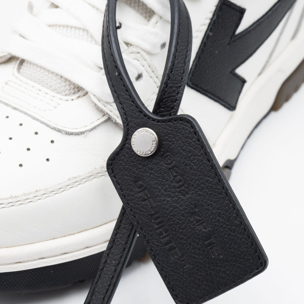 Off-White Out Of Office OOO Low Tops Black White Blue
