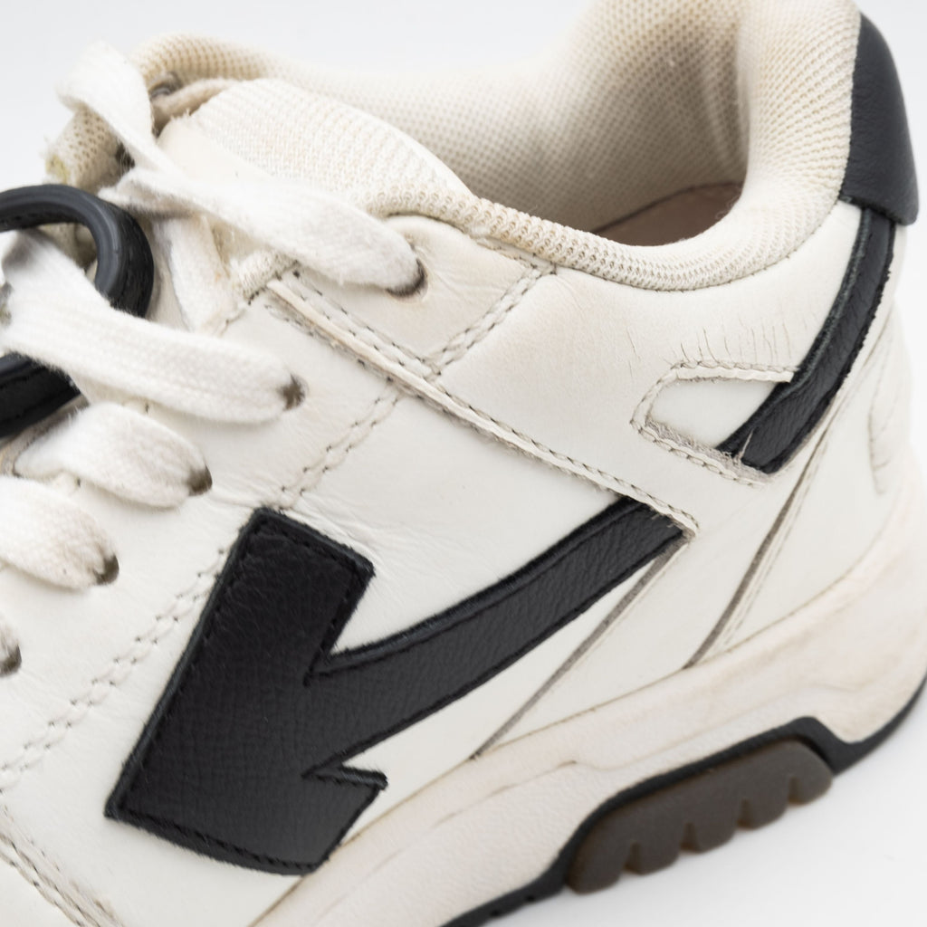 Off-White Out Of Office OOO Low Tops Black White Blue