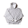 LOCKD Veste Puffer Tartan Blanc