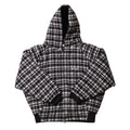 LOCKD Veste Puffer Tartan Noir