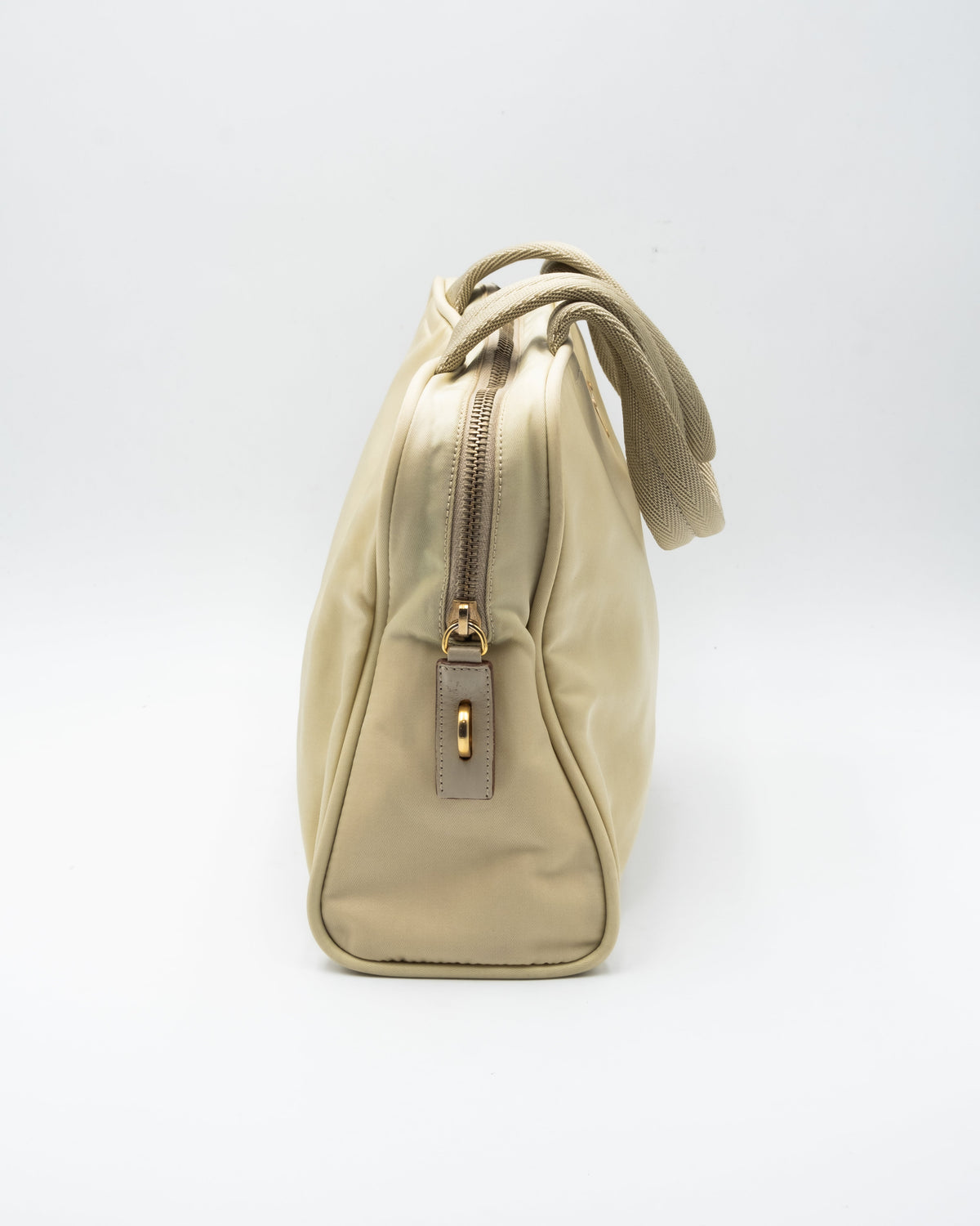 Sac à main - Nylon - Beige