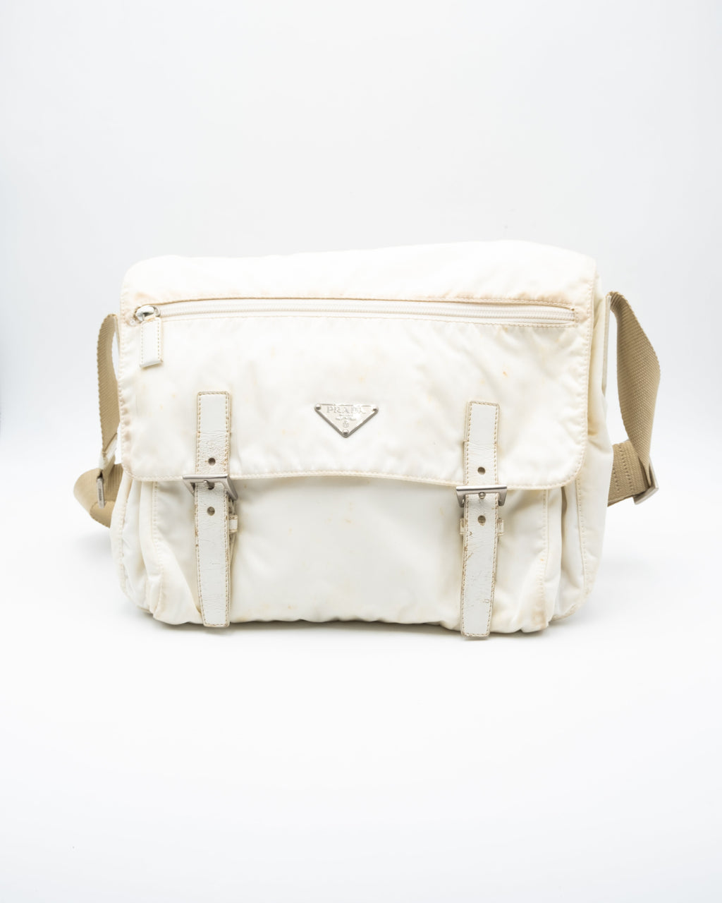 Prada Sacoche Nylon Desert Beige
