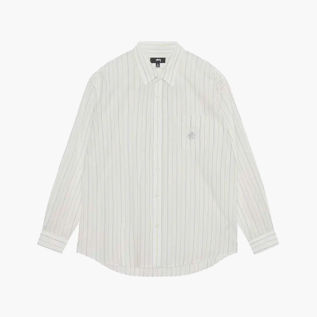 Stussy Chemise Stripe Classic Blanc