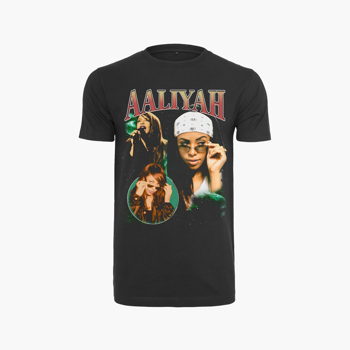 T-Shirt Retro Aaliyah Noir