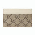 Gucci Porte-carte GG Beige Blanc