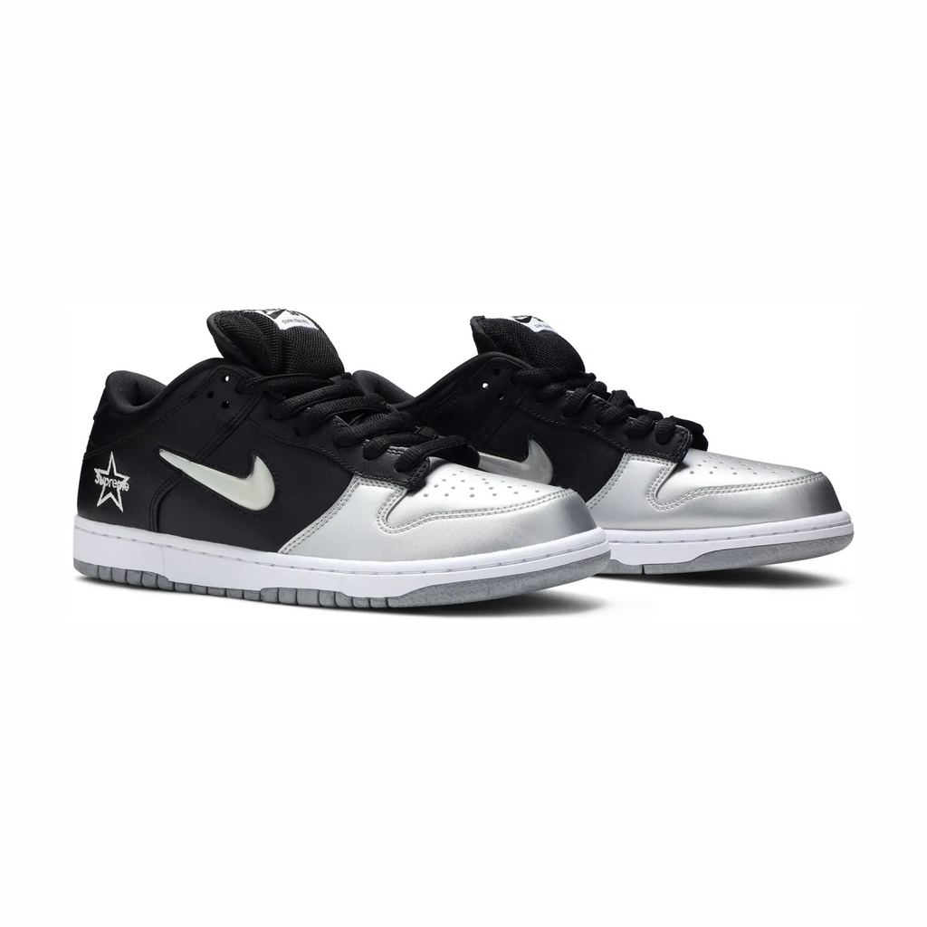 Nike Dunk SB Low Supreme Jewel Swoosh Silver