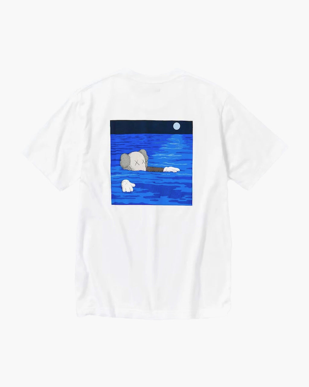 KAWS x Uniqlo Artbook Cover T-Shirt Blanc